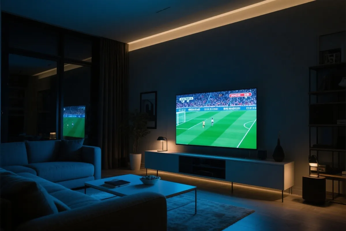 家庭影院看球